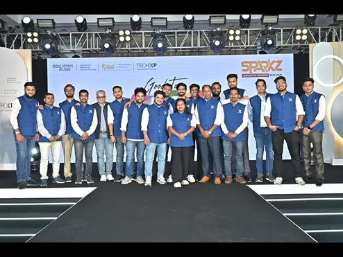 strong team hardworking together techXP